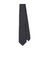 Prada Satin Tie In Black