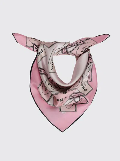 Prada Scarf Woman In Pink