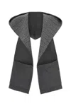 Prada Wool Scarf With Hooded Design And Pocket Detail