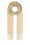 Prada Sand Silk Blend Scarf In Neutral