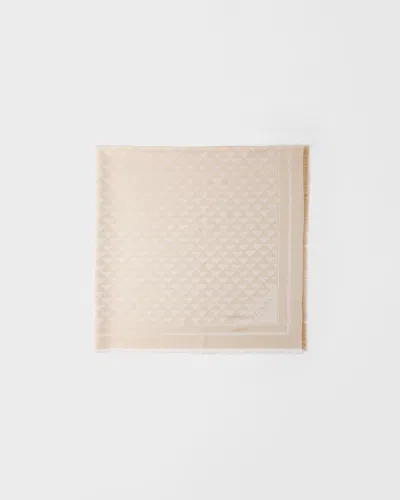 Prada Schal Aus Seide, Viskose Und Lurex In Multi