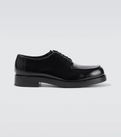 PRADA BRUSHED LEATHER DERBY SHOES