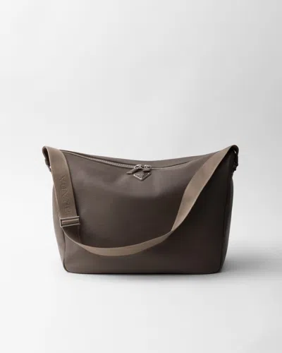 Prada Schultertasche Aus Leder In Brown