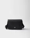 Prada Leather Shoulder Bag In Black