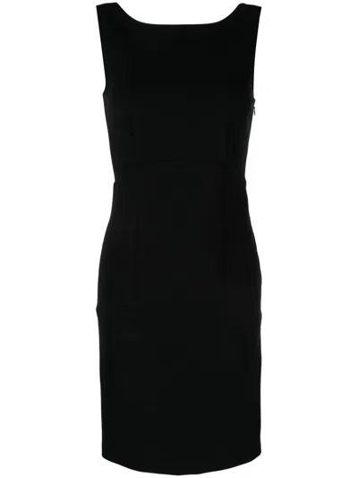 Pre-owned Prada Scoop-back Sleeveless Dress In Black