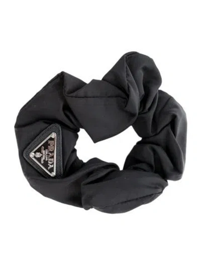 Pre-owned Prada Scrunchy In Black