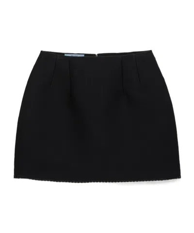 Prada Scuba Knit Miniskirt In Multi
