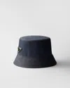 Prada Selvedge Denim Bucket Hat In Blue