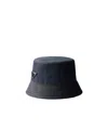 Prada Selvedge Denim Bucket Hat In Blue