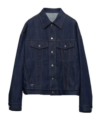 Prada Selvedge Denim Jacket In Blue