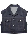 PRADA SELVEDGE DENIM VEST - WOMEN'S - COTTON