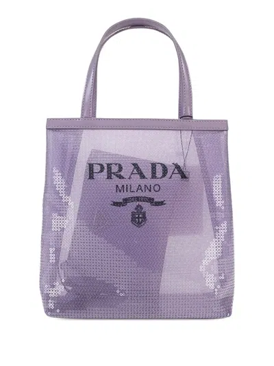 Prada Sequin-embellished Tote Bag