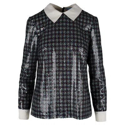Pre-owned Prada Sequin Top In Black