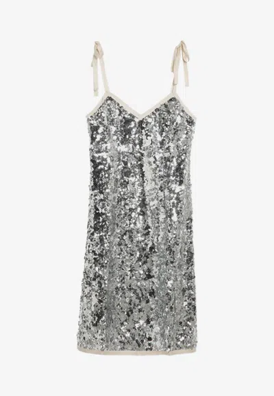 PRADA SEQUINED MINI DRESS