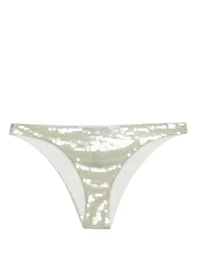 PRADA SEQUINNED TULLE BIKINI BOTTOMS