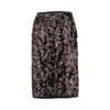 Prada Sequinned Midi Skirt In Black