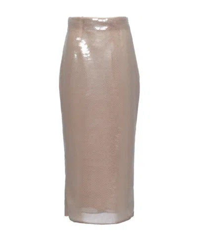 PRADA PRADA LOGO-PLAQUE HIGH-WAIST SKIRT