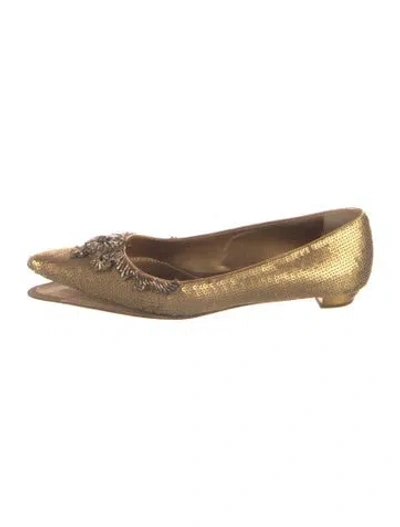 Pre-owned Prada Sequins Sequin Embellishments Ballet Flats