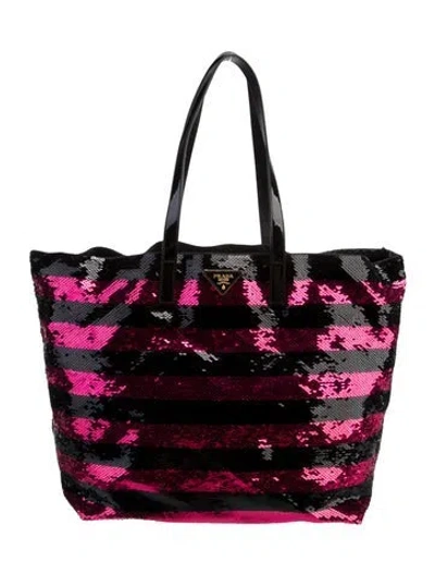 Pre-owned Prada Sequins Sequin Tote Bag In Multi