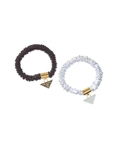 Prada Set Of 2 Hair Bands In Multi