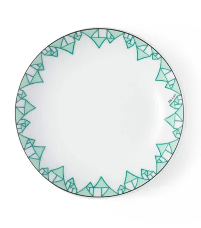 Prada Set Of 2 Porcelain Vienna Sauce Bowls In Green