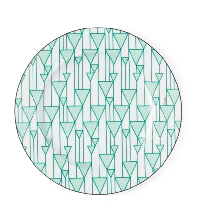 Prada Set Of 2 Vienna Dessert Plates In Animal Print