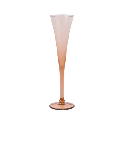 Prada Set Of 2 New York Champagne Flutes In Orange