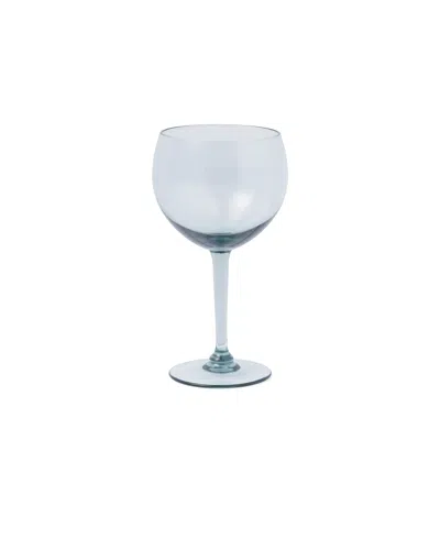 Prada Set Of Two Crystal Wine Glasses - New York In Blue