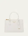 Prada Sfumato Galleria Medium Top-handle Bag In White