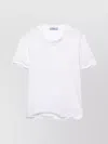 Prada Cotton Jersey T-shirt With Shapeable Hem Clothing In White