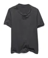 Prada Shapeable Cotton T-shirt In Gray