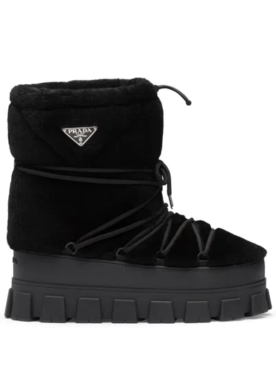 PRADA SHEARLING APRÈS SKI BOOTS