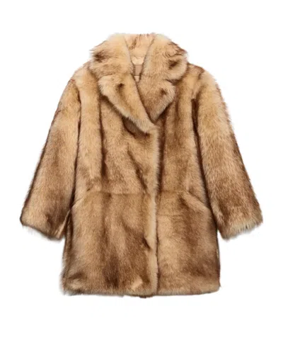 PRADA SHEARLING CABAN JACKET