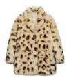 Prada Shearling Coat In Neutral