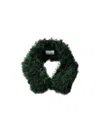 Prada Shearling Collar In Green
