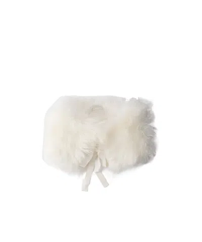 Prada Shearling Collar In White