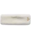 Prada Shearling Headband In White
