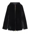 Prada Shearling Jacket In Black