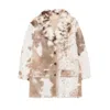 Prada Sheepskin Flap-pockets Coat In Multi