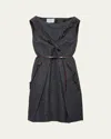 Prada Shetland Wool Dress In Gray
