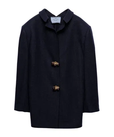 PRADA PRADA BUTTON-UP COAT