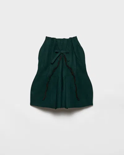 Prada Midirock Aus Shetlandwolle In Green