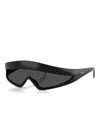 Prada Shield-frame Sunglasses In Black