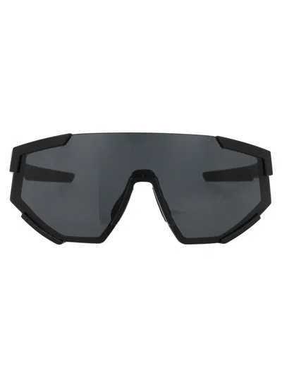 Prada Shield Frame Sunglasses In Gray