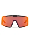 Prada Shield-frame Sunglasses In Orange
