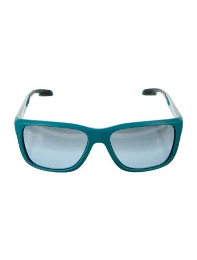 Pre-owned Prada Shield Gradient Sunglasses In Blue
