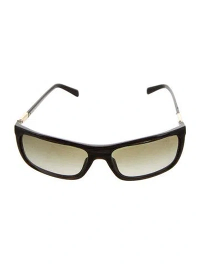 Pre-owned Prada Shield Gradient Sunglasses In Brown