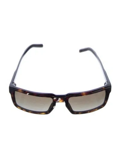 Pre-owned Prada Shield Gradient Sunglasses In Brown