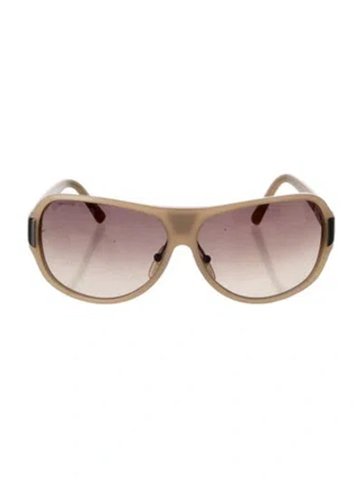 Pre-owned Prada Shield Gradient Sunglasses In Neutral