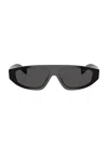 Prada Shield Sunglasses In Black